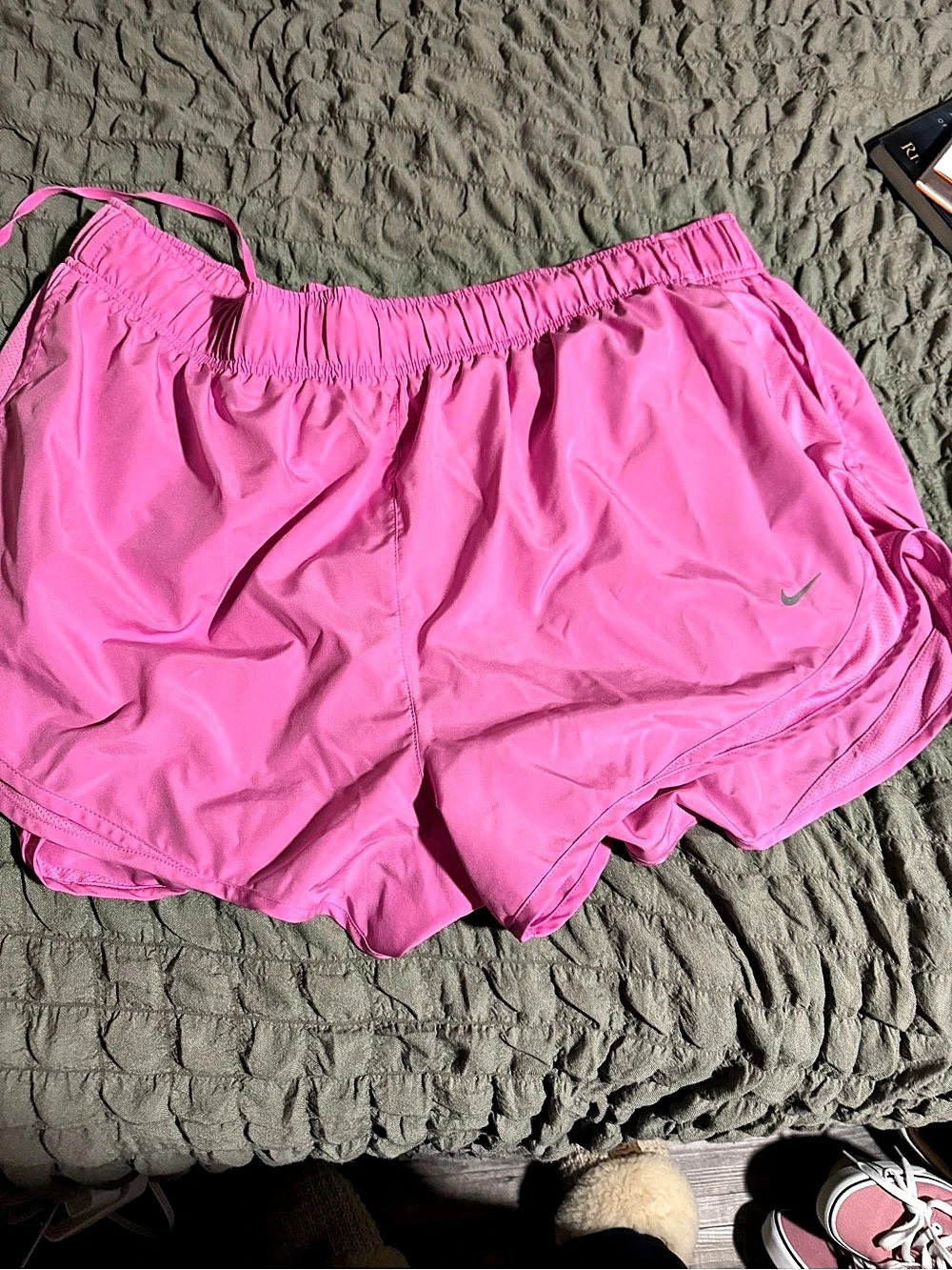 3 Nike Tempo Running Shorts Women's Athletic Shorts in Pink & Black & Gray